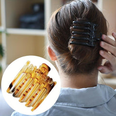 Leopard Pattern Hair Claw Large Duck Billed Clip Nonslip Ponytail Holder