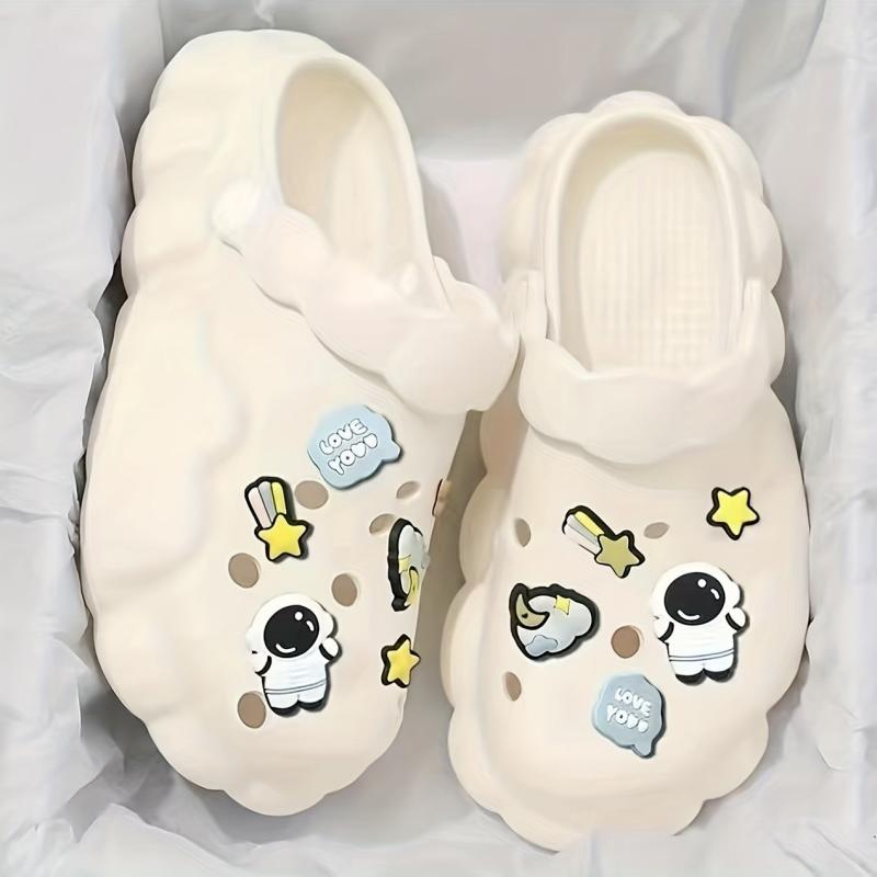 10pcs Astronaut Shoe Charm PVC Decorations for Boys and Girls