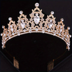 Crystal HeadBand Queen Tiara Crown For Women