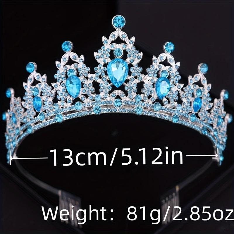 Crystal HeadBand Queen Tiara Crown For Women