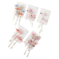 2pcs Chinese Style Flower Hair Clip Set for Women