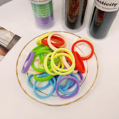 30pcs Brown Hair Ties For Thick Hair Scrunchies Hair Band Hair Accessories