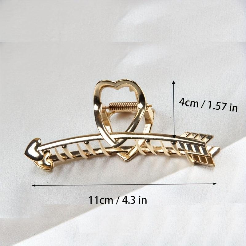 Heart Shape Arrow Hair Claw Strong Holder Hair Accessories