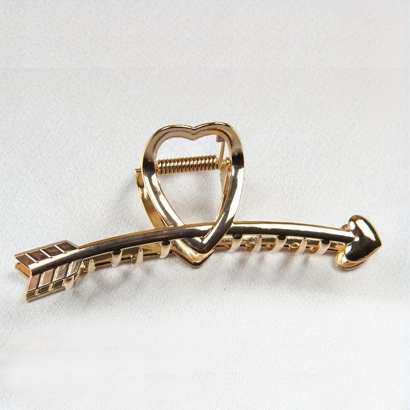 Heart Shape Arrow Hair Claw Strong Holder Hair Accessories
