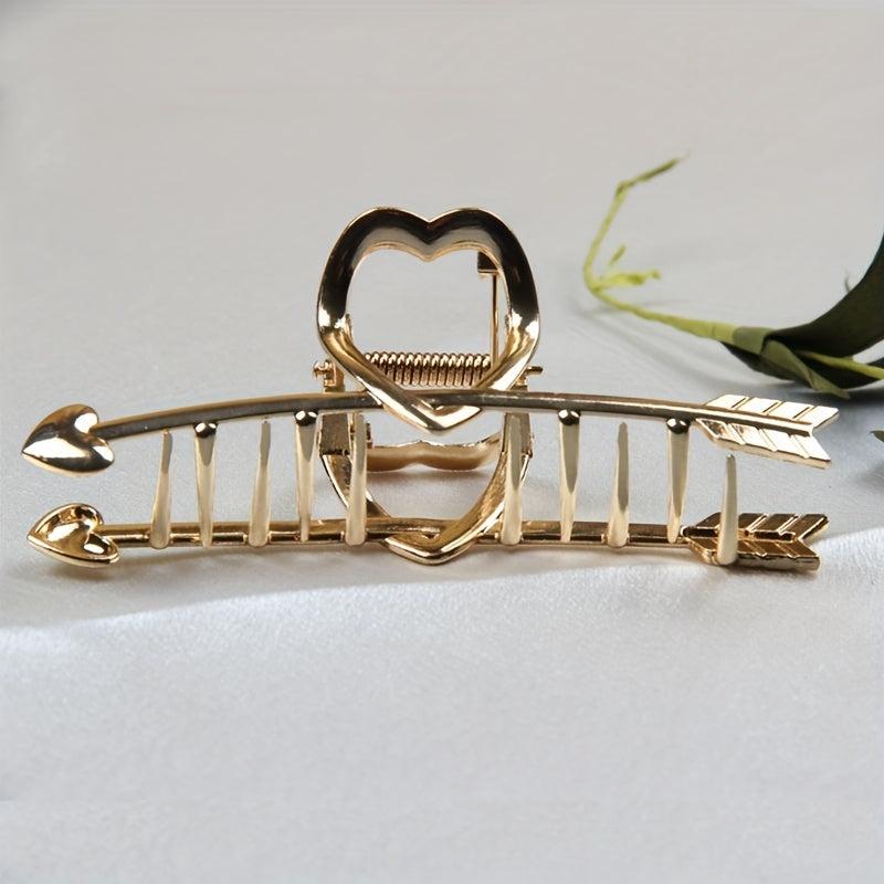 Heart Shape Arrow Hair Claw Strong Holder Hair Accessories