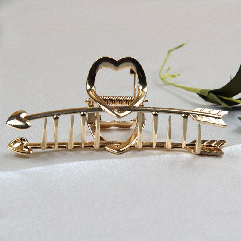 Heart Shape Arrow Hair Claw Strong Holder Hair Accessories