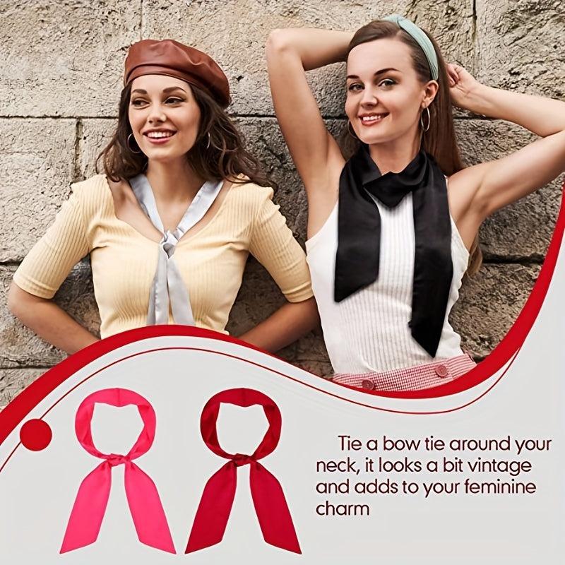 Polyester Satin Silk Head Scarf Hair Tie Band Hair Frontal Wraps