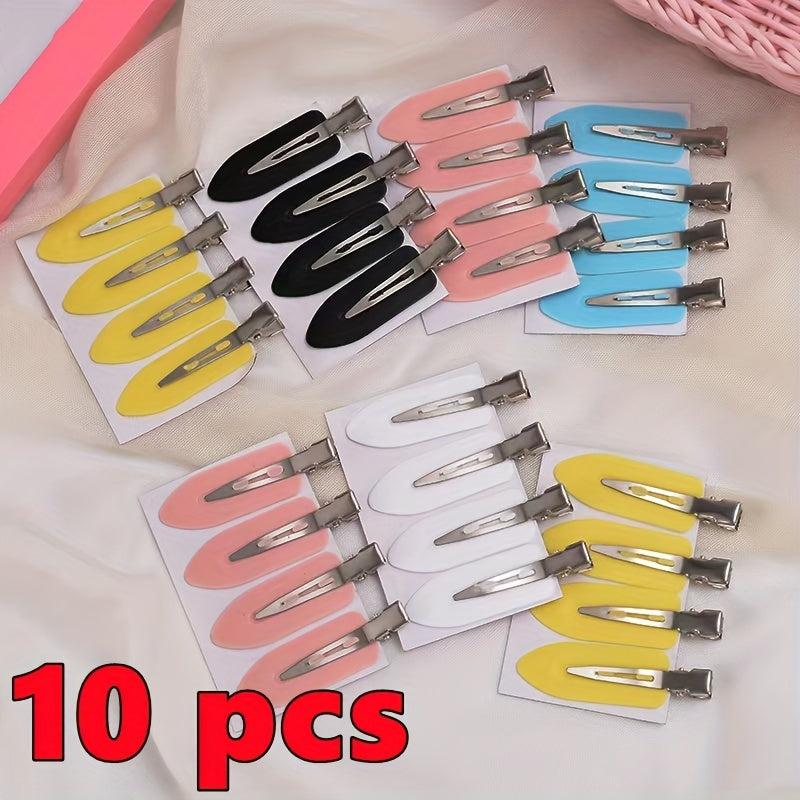 10pcs Minimalist Hair Clip Duckbill Barrette Headwear Random