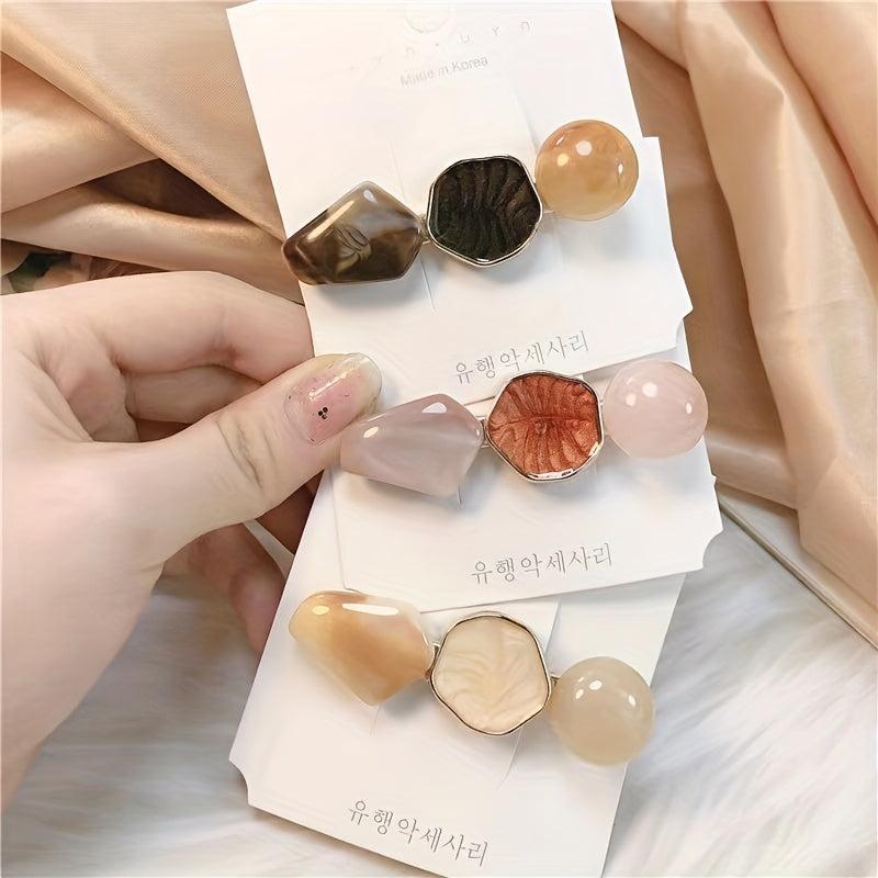 Beads Hair Clip Head Jewelry Non slip Side Clip Duck Billed Clip Hair Accessorie