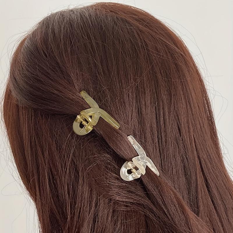 Small Resin Hair Claw Ponytail Holder Hair Accessory for Women