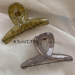 Small Resin Hair Claw Ponytail Holder Hair Accessory for Women