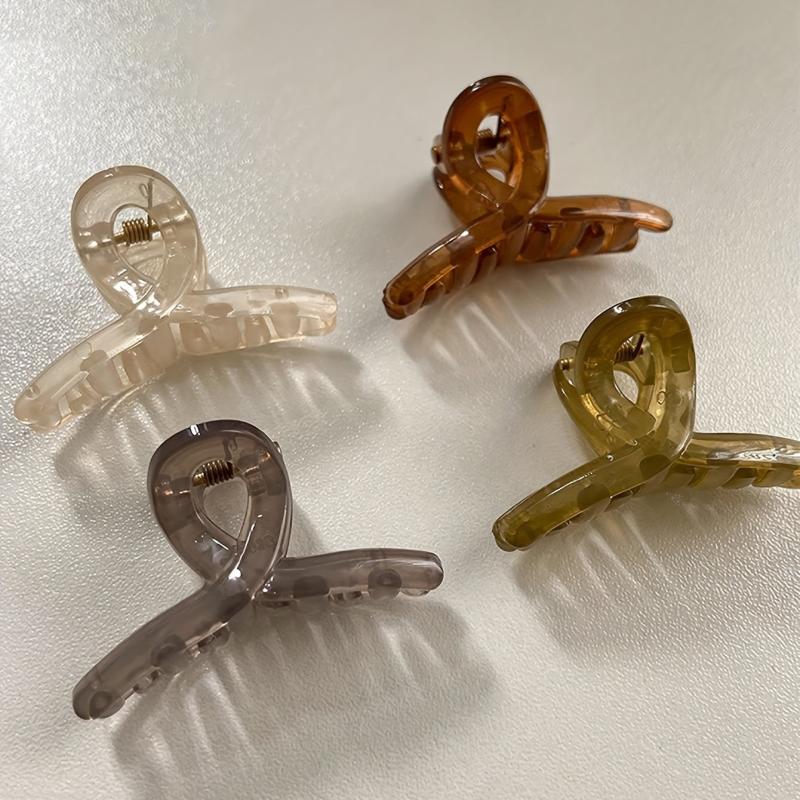 Small Resin Hair Claw Ponytail Holder Hair Accessory for Women