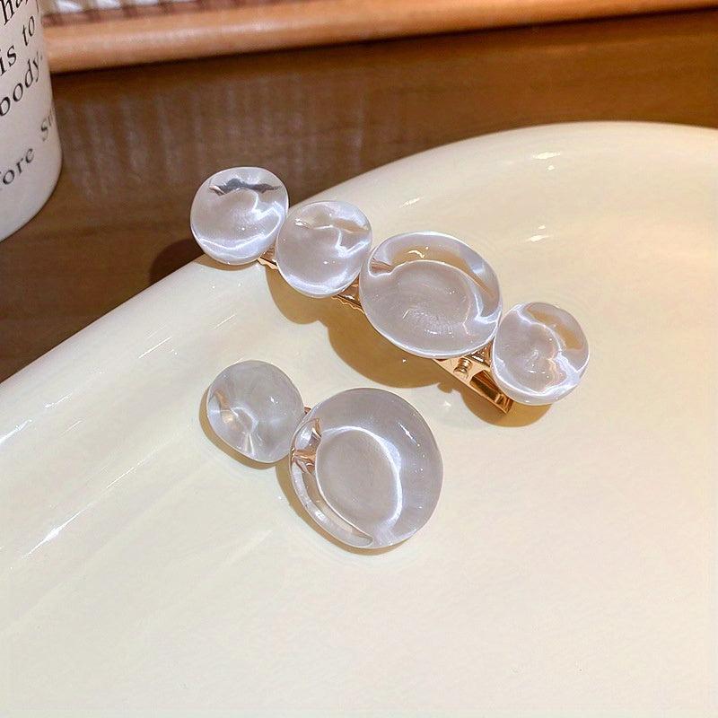 2pcs Jelly Hair Clip Glossy Duck Billed Hair Clip For Women Girls