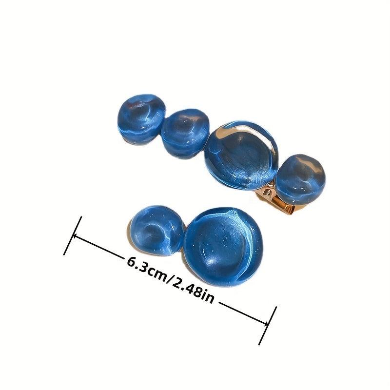 2pcs Jelly Hair Clip Glossy Duck Billed Hair Clip For Women Girls