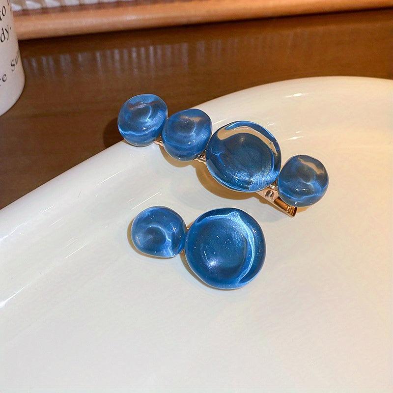 2pcs Jelly Hair Clip Glossy Duck Billed Hair Clip For Women Girls