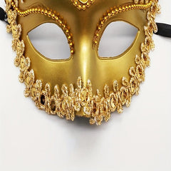 Venetian Style Mask Electroplated Inlaid Crystal Party Accessories