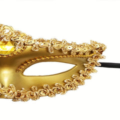 Venetian Style Mask Electroplated Inlaid Crystal Party Accessories