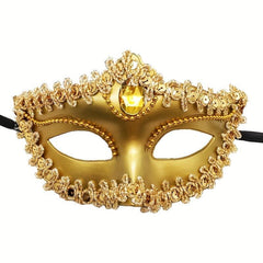 Venetian Style Mask Electroplated Inlaid Crystal Party Accessories