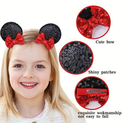 Sequin Mouse Ear Hair Clip for Toddler and Child