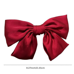 Big Bow Hair Clips Satin Hair Barrettes Women Girls Hair Accessories