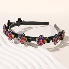 Crystal Stone Braided Hair Clips for Women Girls