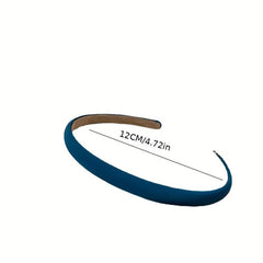 Satin Headband Thick Skinny Hair Band Padded Non-slip Head Hoop
