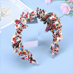 Retro Floral Headband Ruched Style Hair Band Women Girls Accessories