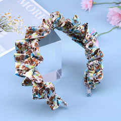 Retro Floral Headband Ruched Style Hair Band Women Girls Accessories