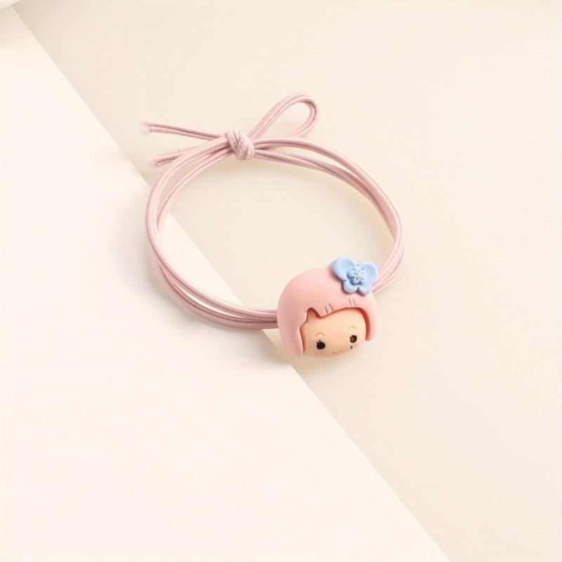 Cartoon Girl Hair Tie Hair Rope High Elasticity No Damage To Hair For Girls