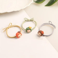 Cartoon Girl Hair Tie Hair Rope High Elasticity No Damage To Hair For Girls