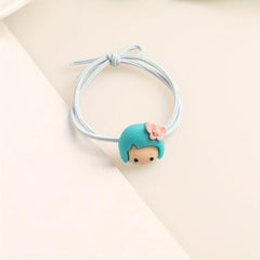 Cartoon Girl Hair Tie Hair Rope High Elasticity No Damage To Hair For Girls