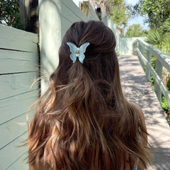 4pcs Matte Hair Claw Clip Butterfly Shape Sweet Hair Claw Girls Hair Accessory