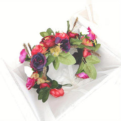 Simulation Flower Wreath Garland for Wedding Party