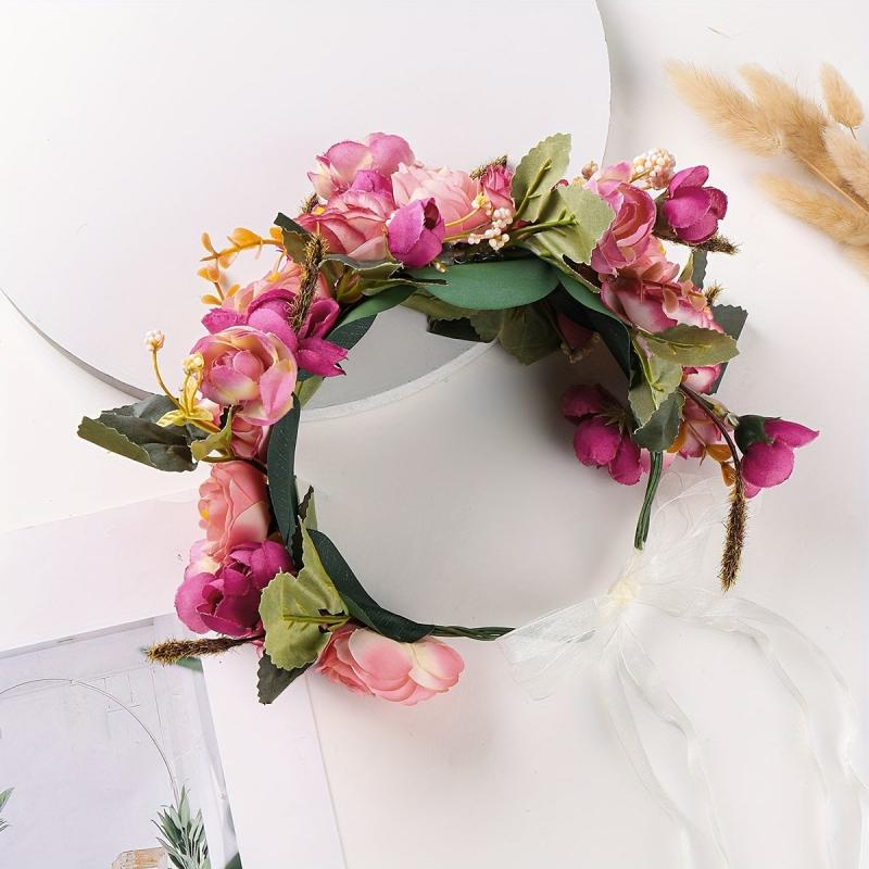 Simulation Flower Wreath Garland for Wedding Party