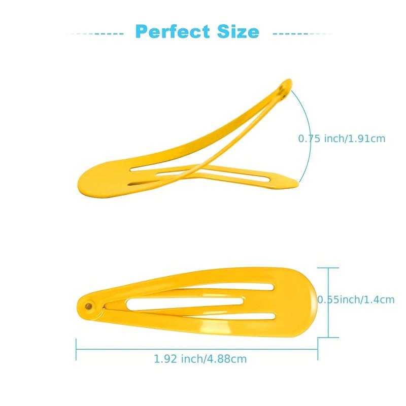 120pcs Colored Metal Snap Hairpins Non Slip Hair Clips Y2K Hair Accessories