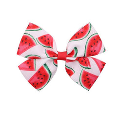 Watermelon Pattern Bowknot Hair Clips for Women Girls