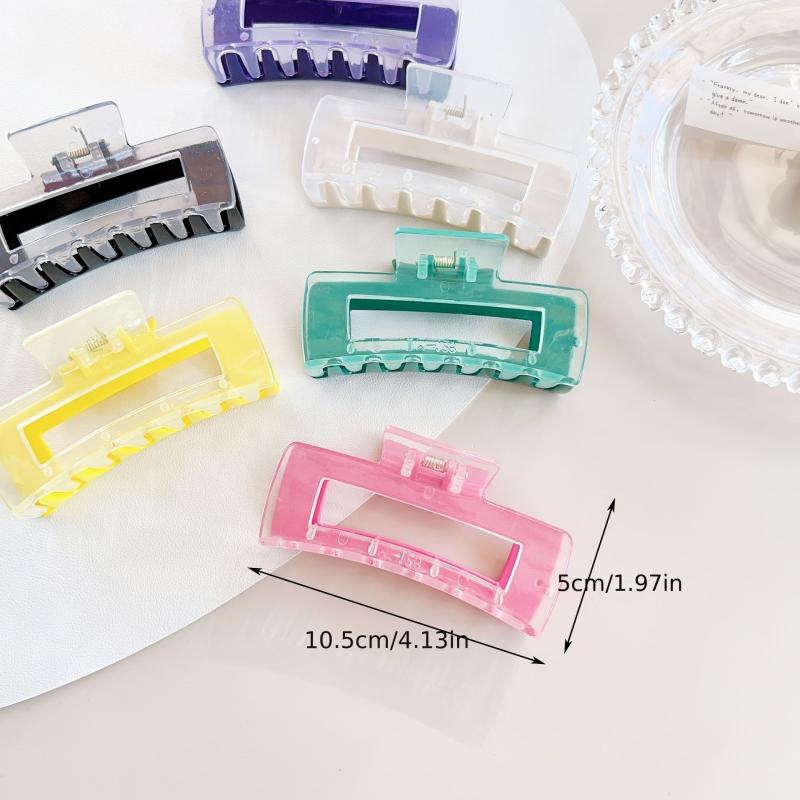 Oversize Large Hair Claw for Thick Hair Non Slip Clip 6pcs