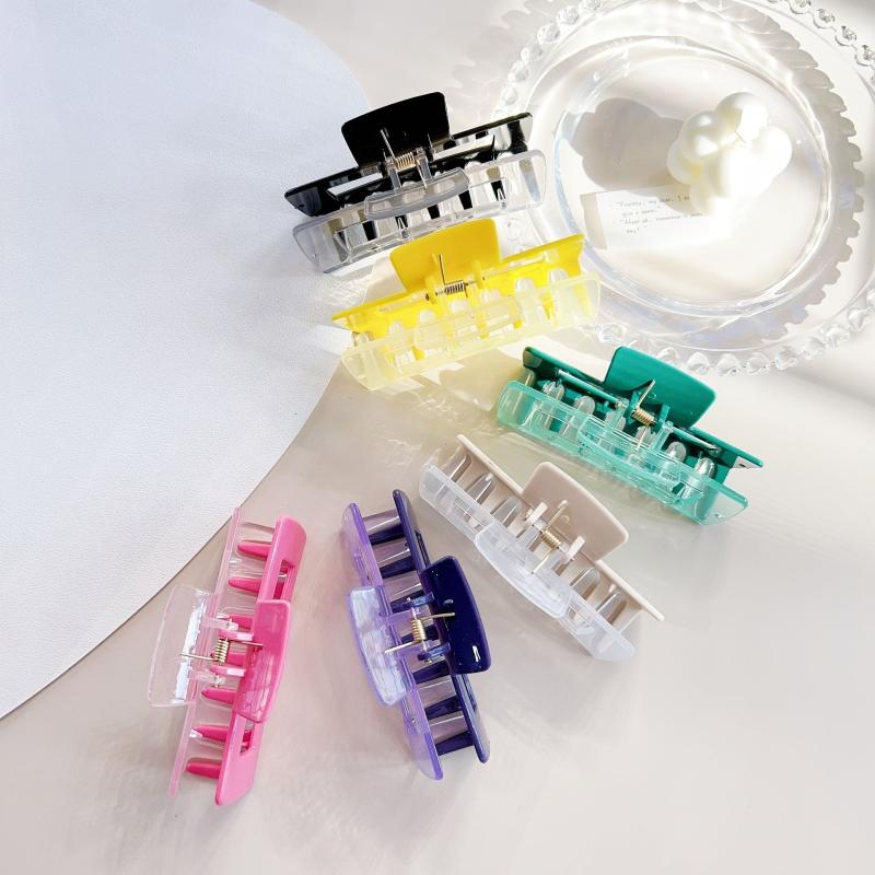 Oversize Large Hair Claw for Thick Hair Non Slip Clip 6pcs