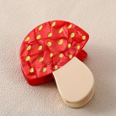 Mushroom Shape Hair Claw Acrylic Shark Claw Hair Accessories for Women Girls