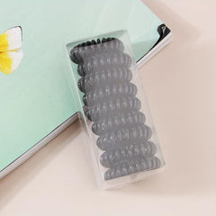 9pcs Spiral Hair Tie Ponytail Hair Rope Hair Tie Female Hair Accessory