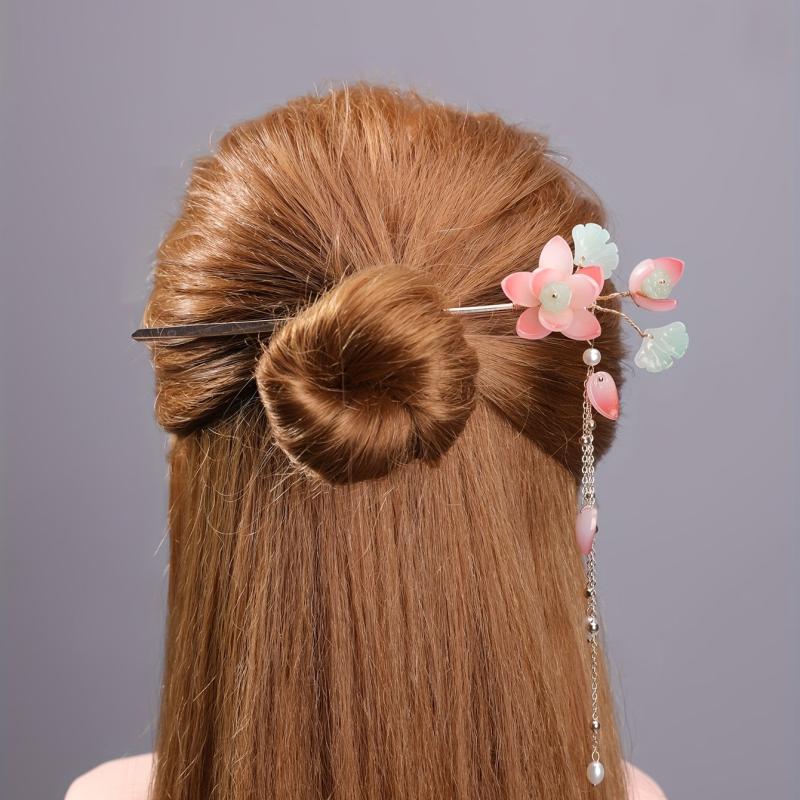 Chinese Flower Hairpin Pendant Hair Stick Hair Accessories
