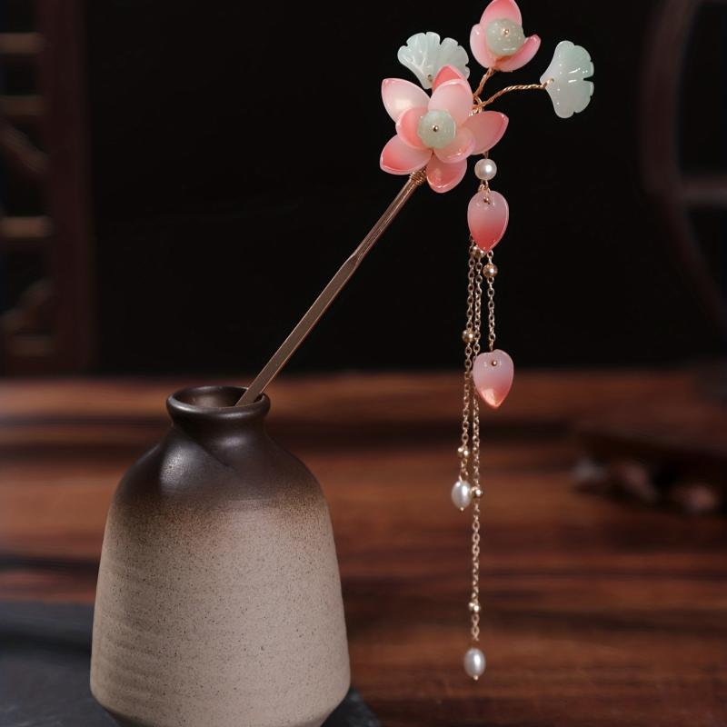Chinese Flower Hairpin Pendant Hair Stick Hair Accessories