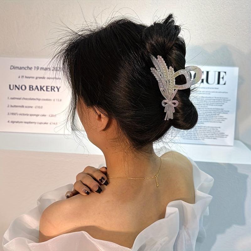 Wheat Ears Hair Claw Clips Ponytail Holder Hair Accessories