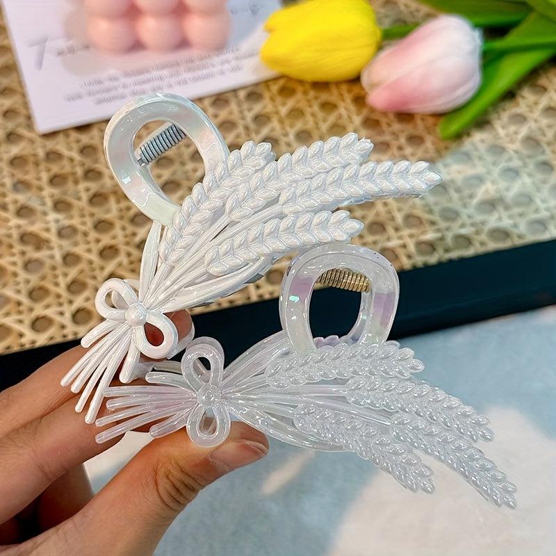 Wheat Ears Hair Claw Clips Ponytail Holder Hair Accessories