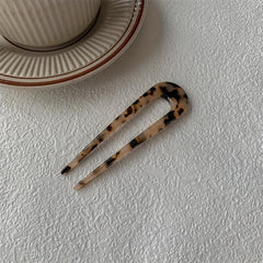 Vintage Acetate U Shape Hair Fork Gradient Hair Stick