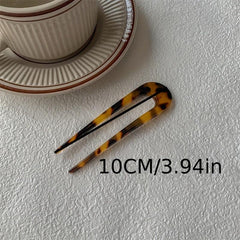 Vintage Acetate U Shape Hair Fork Gradient Hair Stick