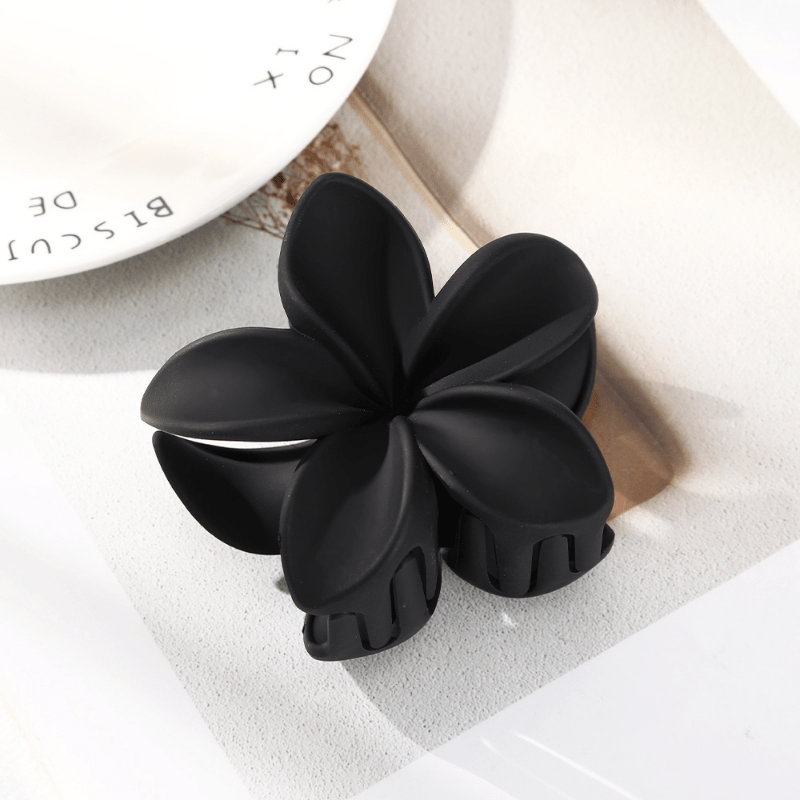 Matte Solid Hair Claw Non slip Small Flower Hair Accessories