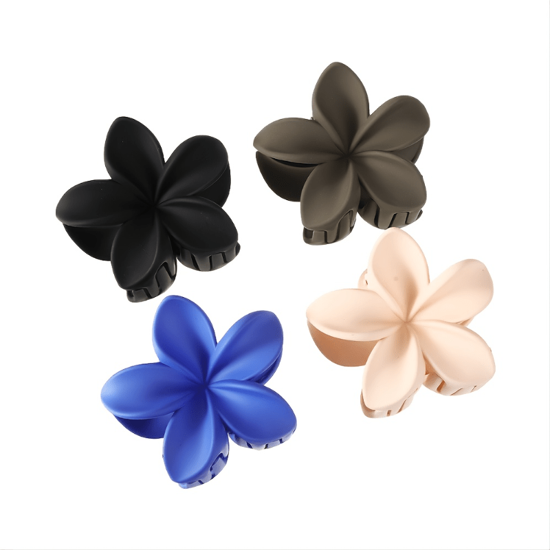Matte Solid Hair Claw Non slip Small Flower Hair Accessories