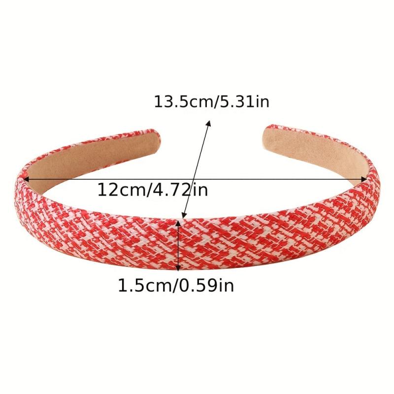 Plaid Hair Band Style Headband Women Girls Hair Accessories