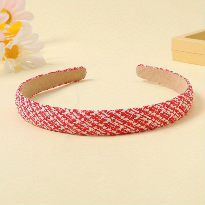 Plaid Hair Band Style Headband Women Girls Hair Accessories